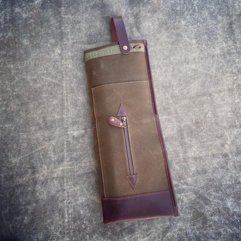 Waxed Canvas Bi-Fold Stick Bag