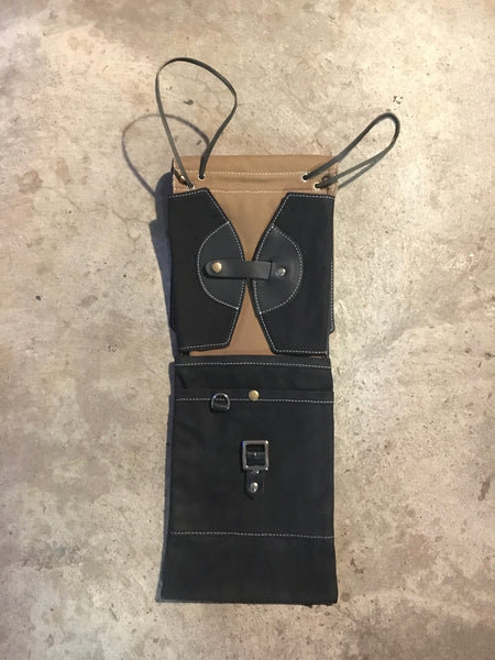 Waxed Canvas Compact Drum Stick Bag