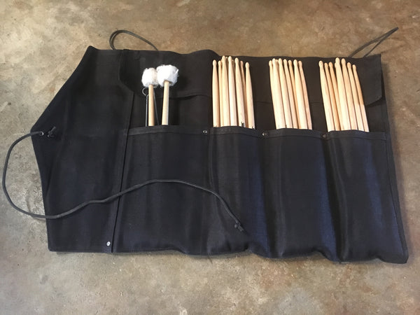 Waxed Canvas Stick Roll-Up Bag