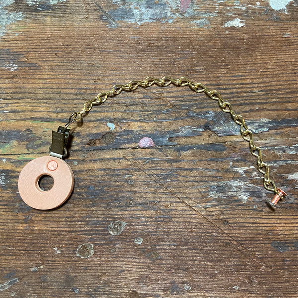 Clip on Leather cymbal sizzle chain