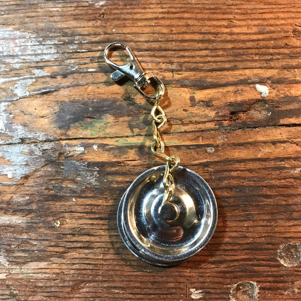 Clip on Leather cymbal sizzle chain