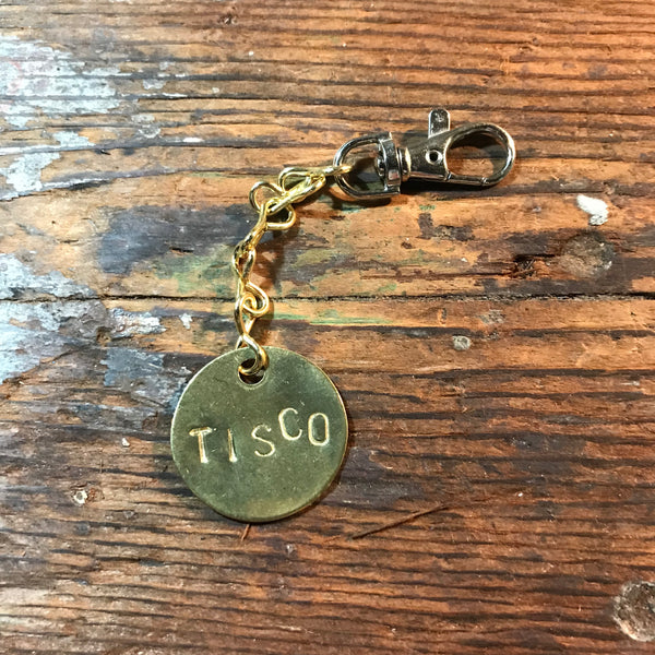 Clip on Leather cymbal sizzle chain